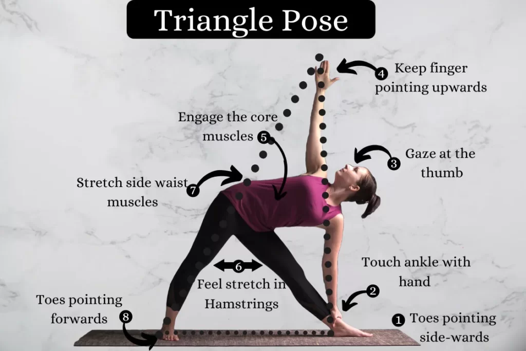 triangle pose